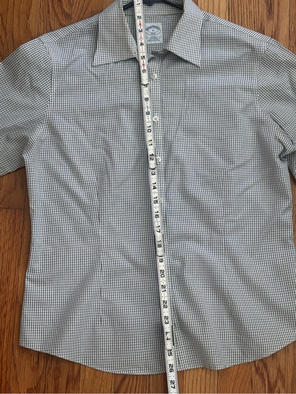 Brooks Brothers Women’s 10 Fitted Non-Iron Cotton Check Button Down 346 Shirt - Picture 6 of 8